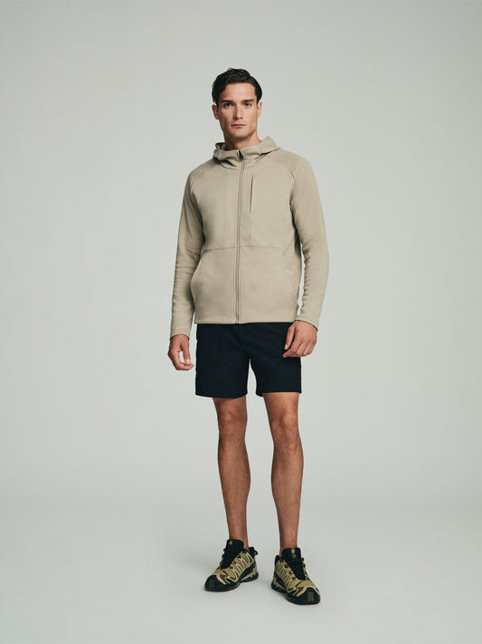 Full Zip Hoodie - Khaki