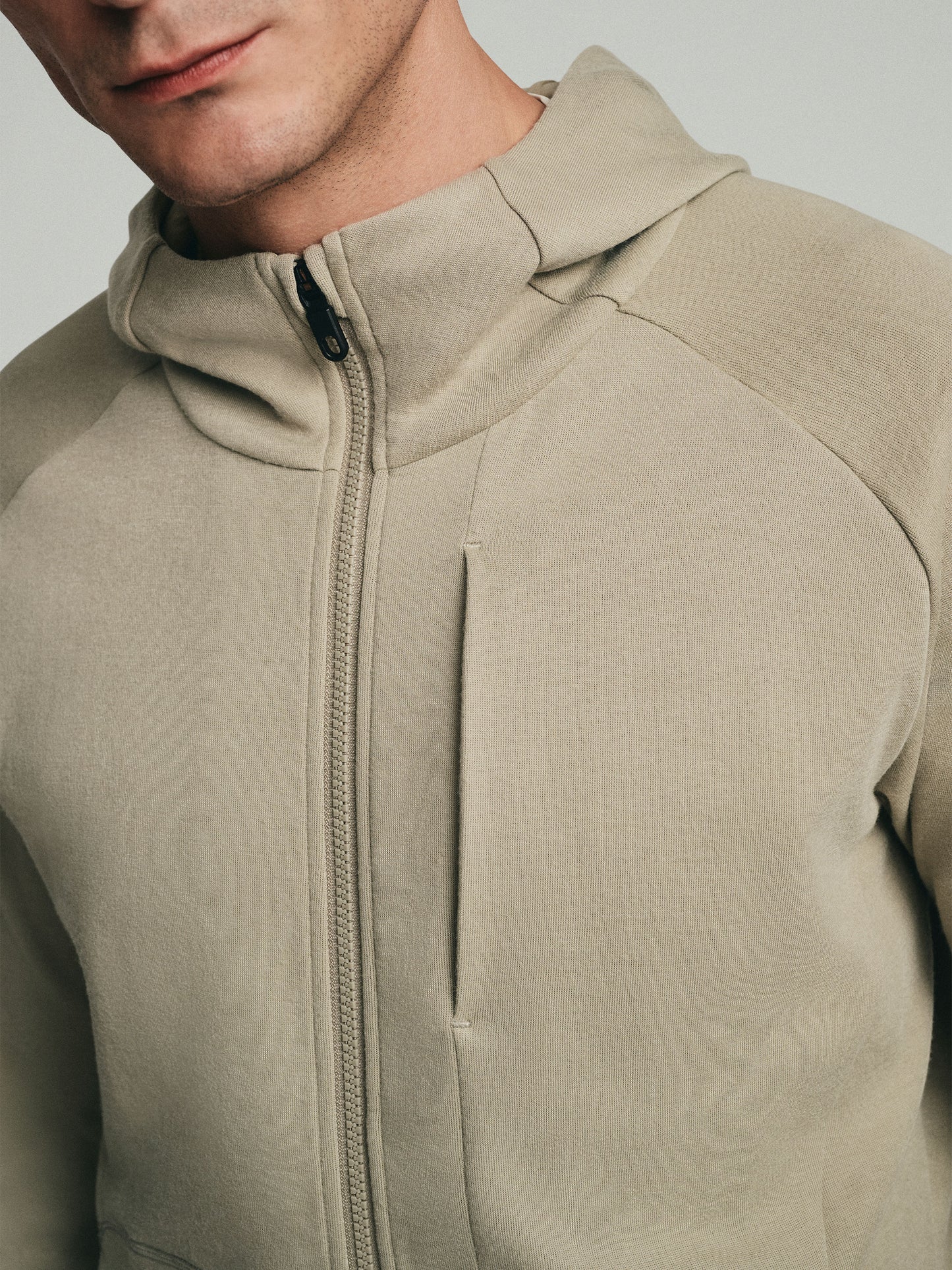 Full Zip Hoodie - Khaki