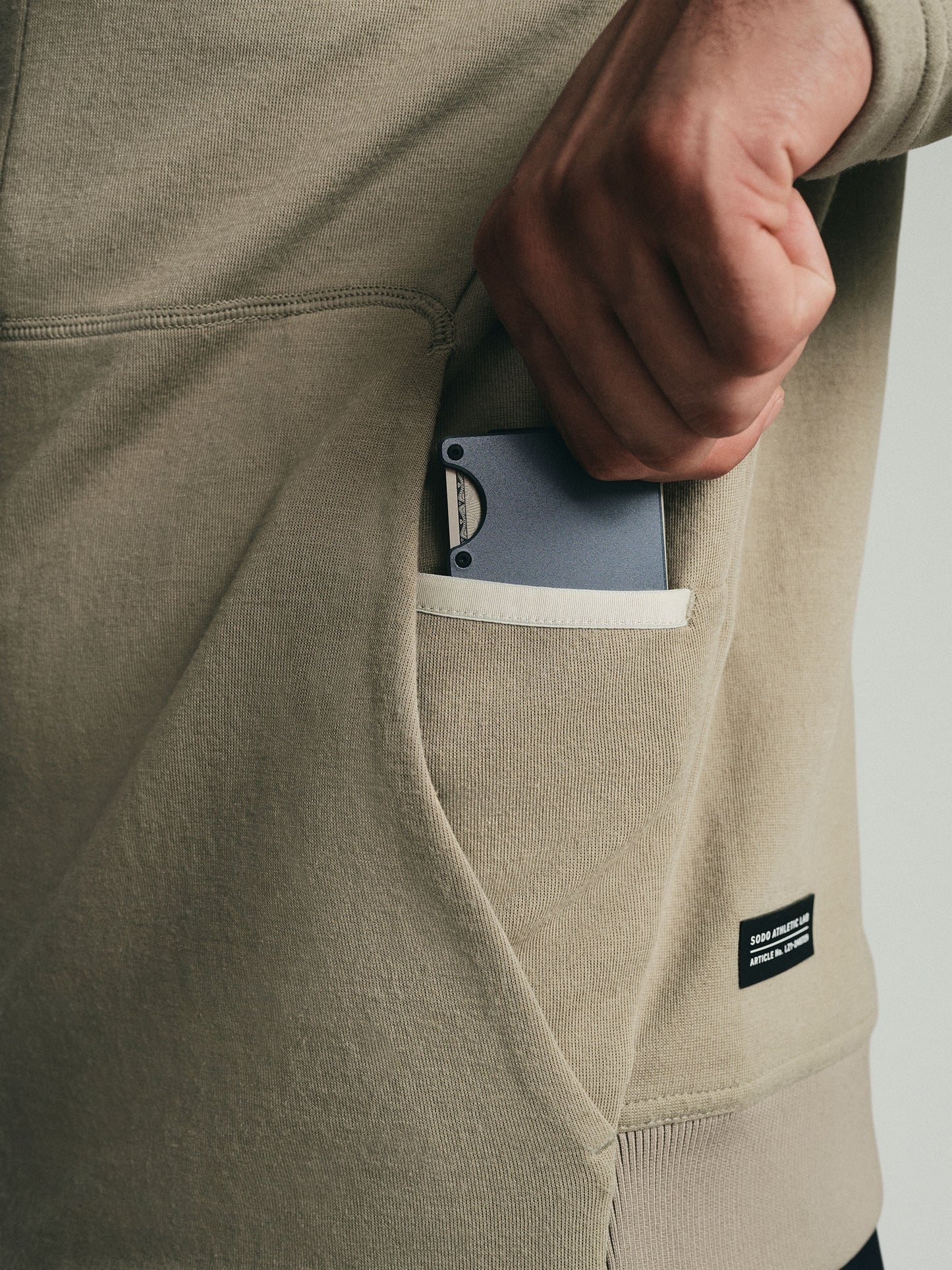 Full Zip Hoodie - Khaki