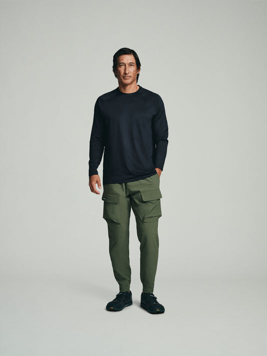 UPF 50 Performance LS Tee - Black