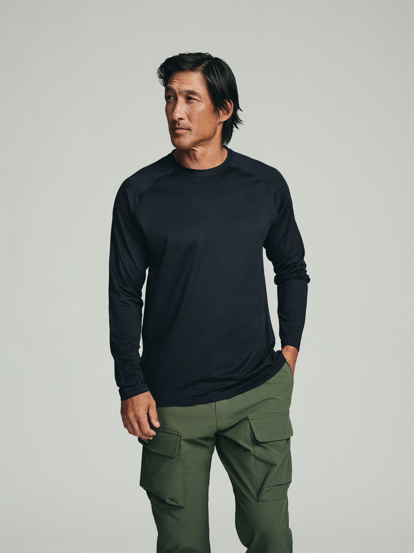 UPF 50 Performance LS Tee - Black