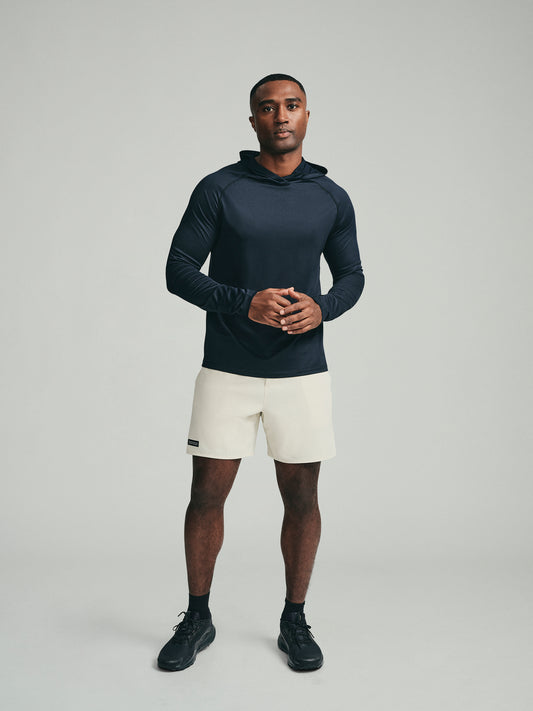 UPF 50 Performance Pullover Hoodie Tee - Black - SODO