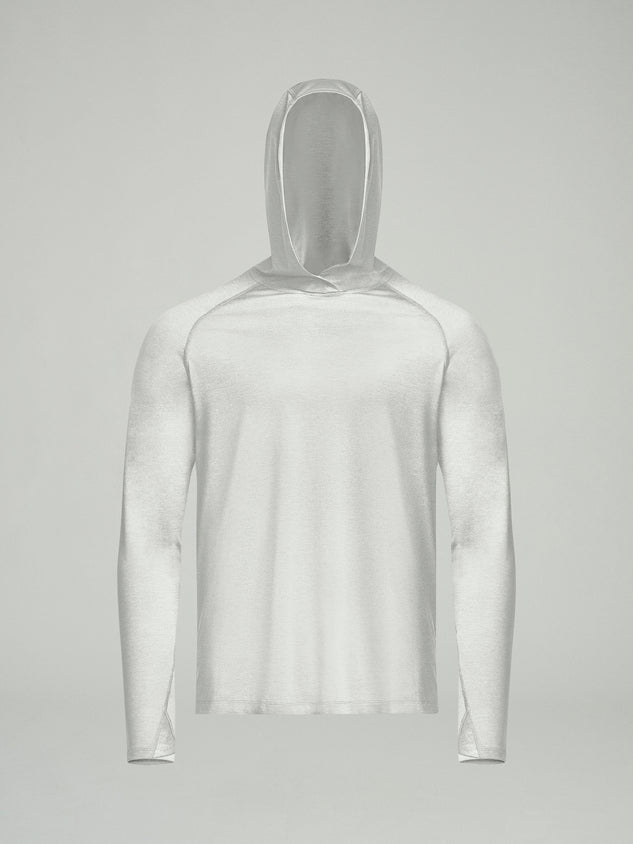 UPF 50 Performance Pullover Hoodie Tee - White - SODO
