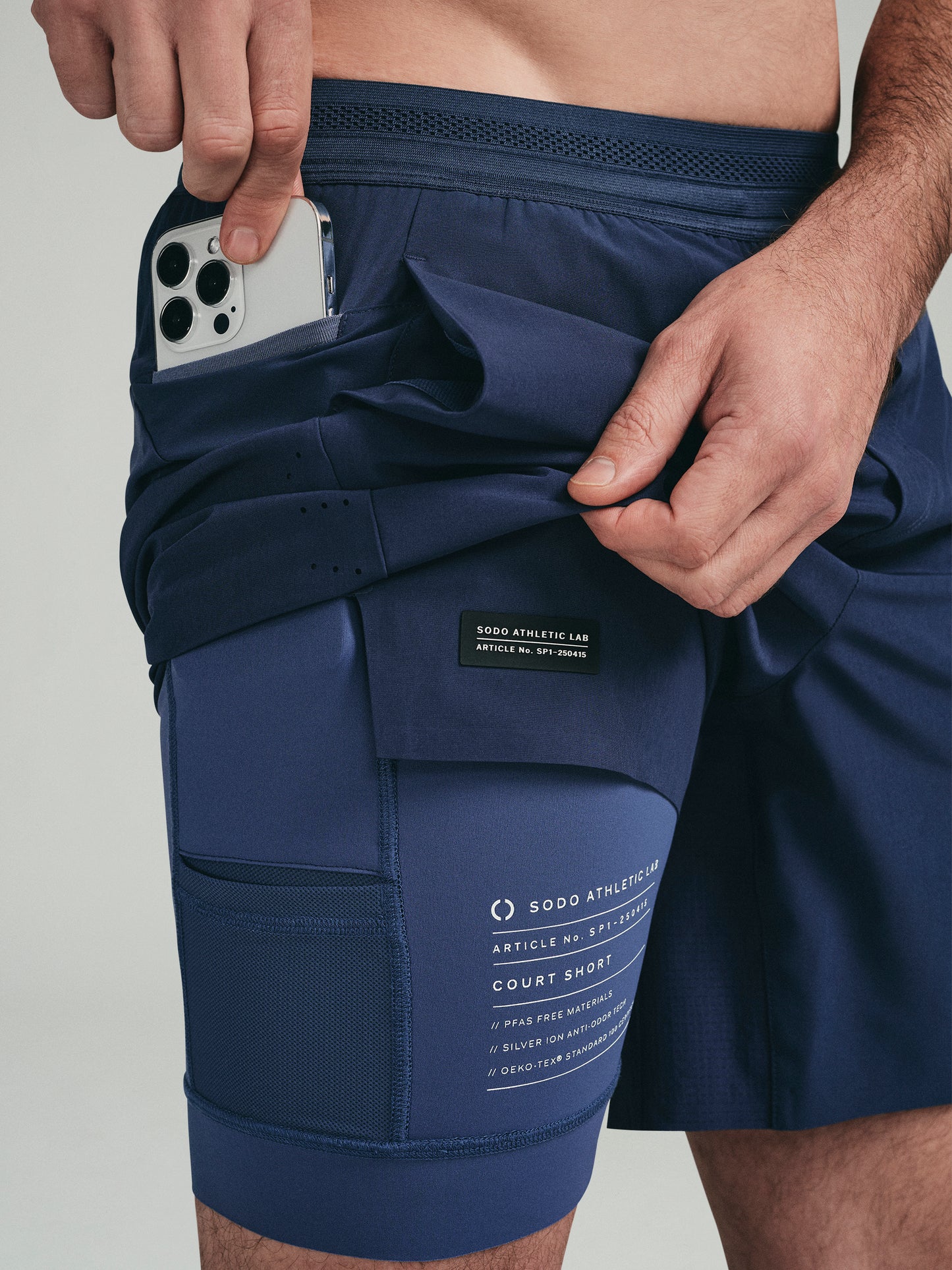 Court Short - Navy