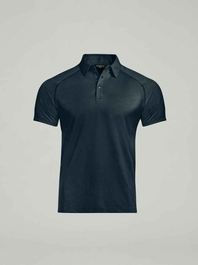 UPF 50 Performance SS Polo Tee - Black