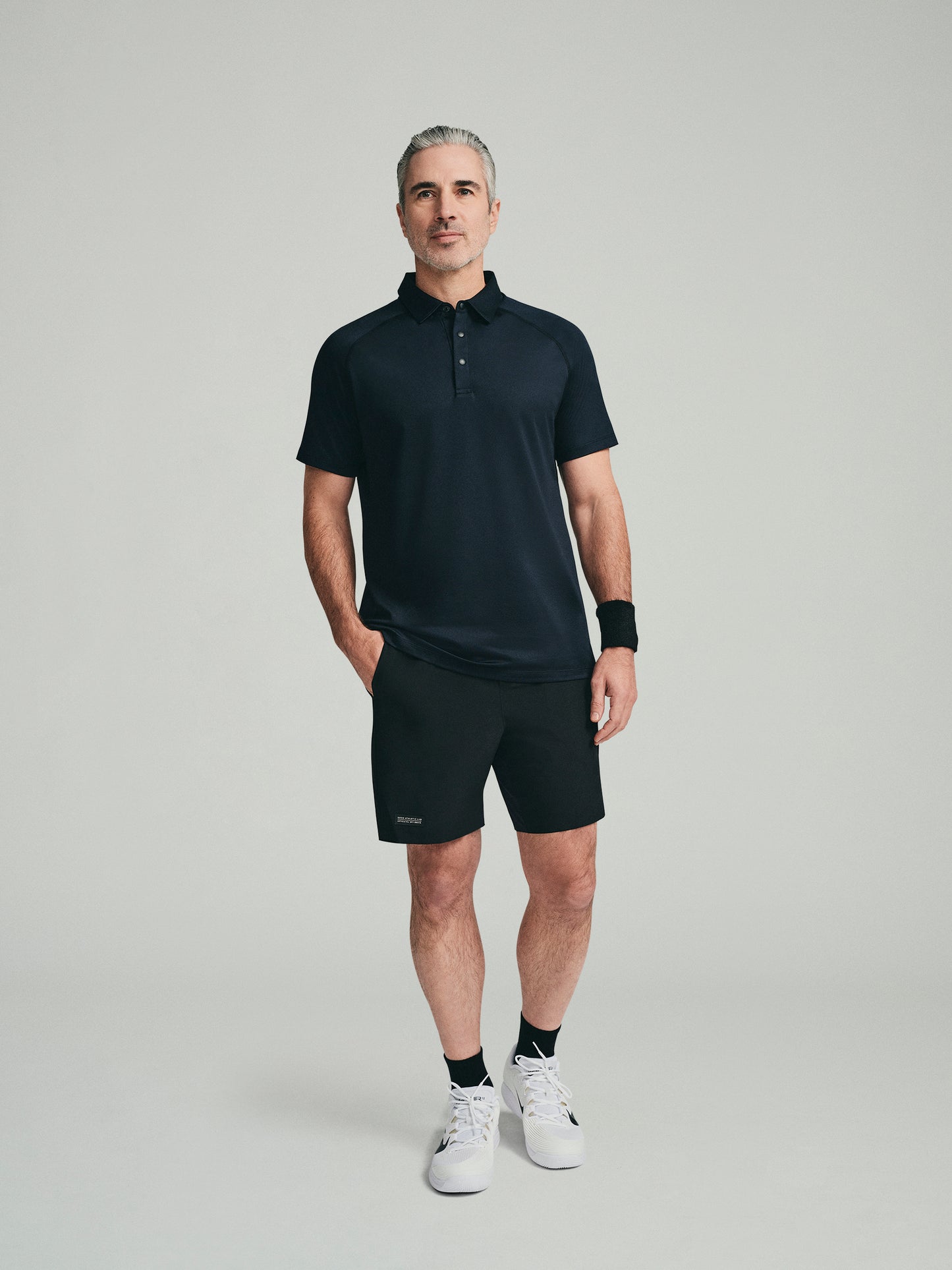 UPF 50 Performance SS Polo Tee - Black