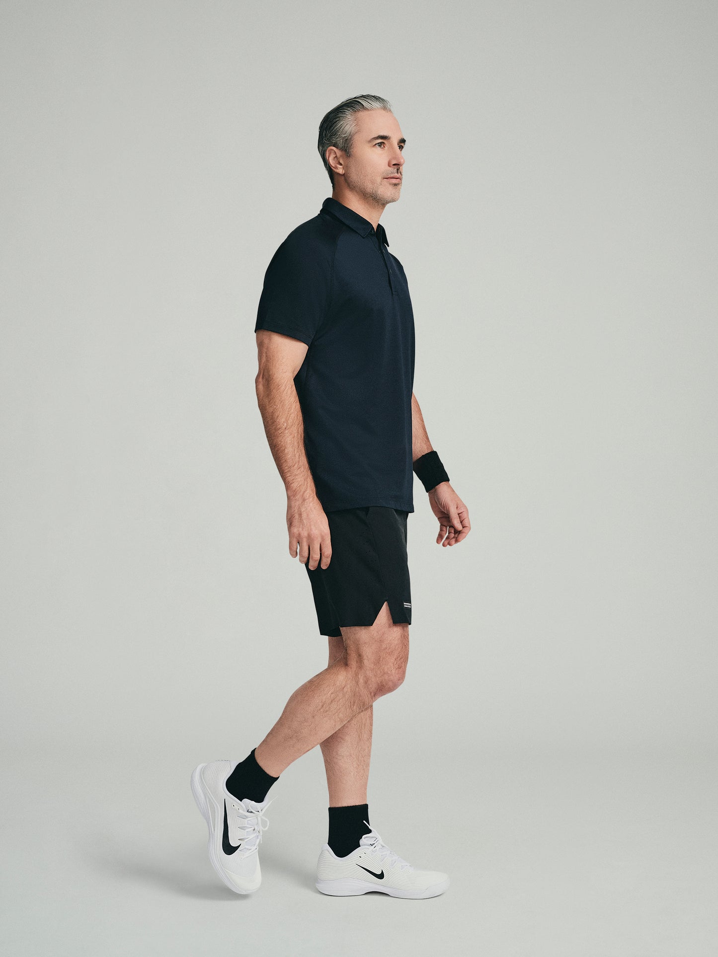 UPF 50 Performance SS Polo Tee - Black