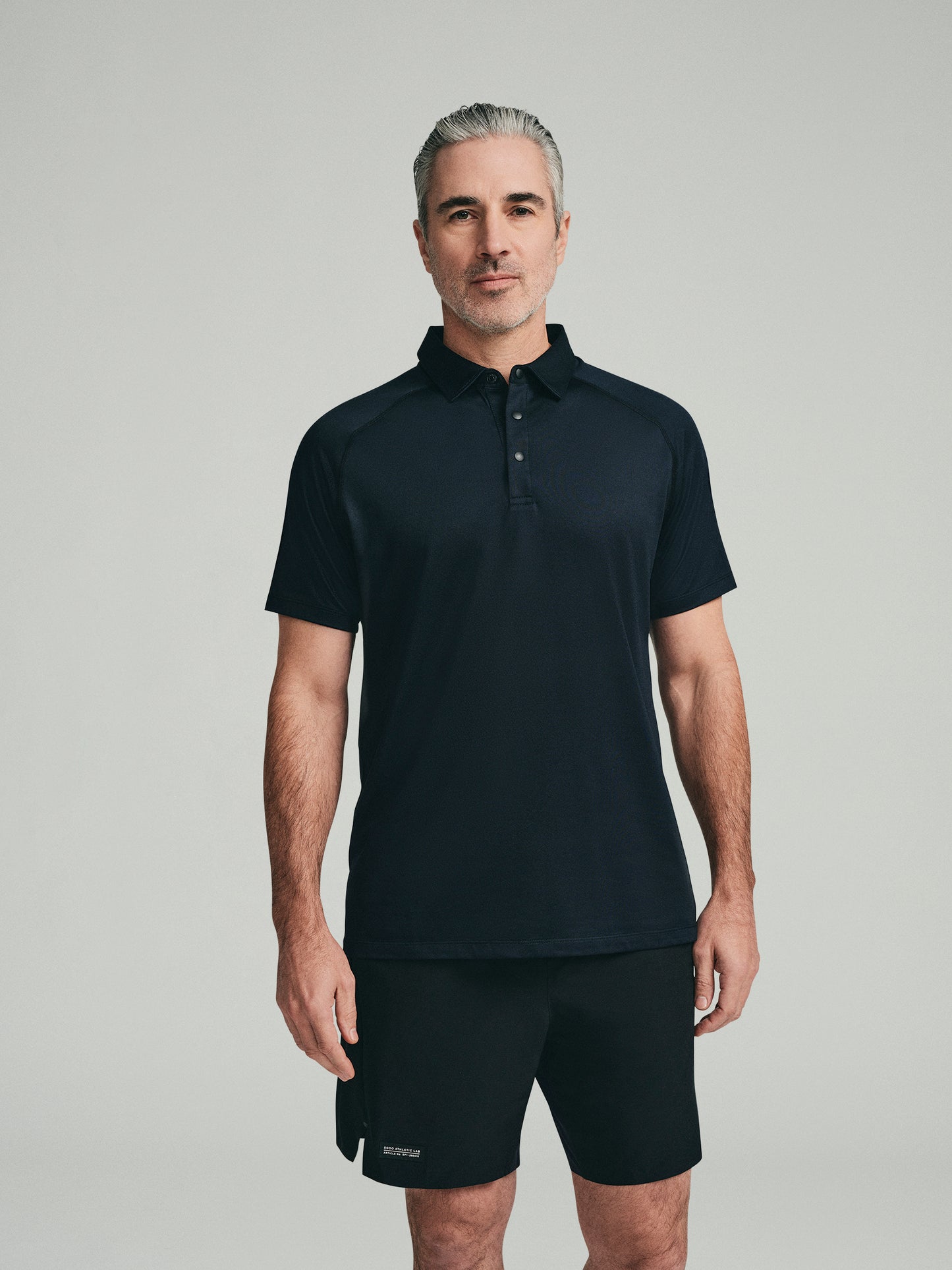 UPF 50 Performance SS Polo Tee - Black