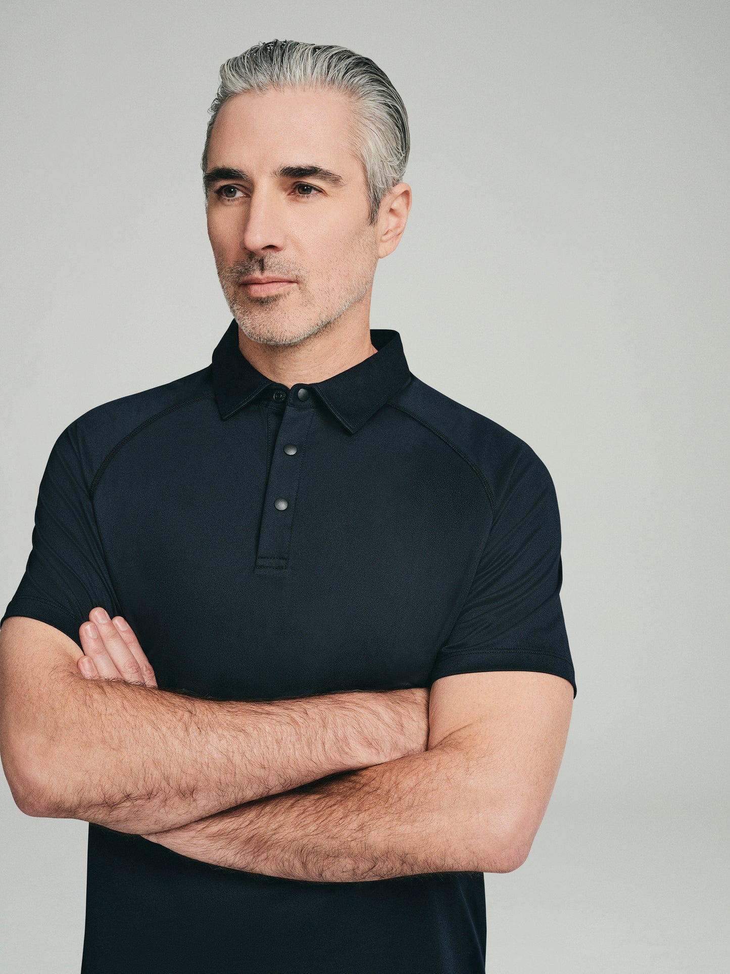 UPF 50 Performance SS Polo Tee - Black