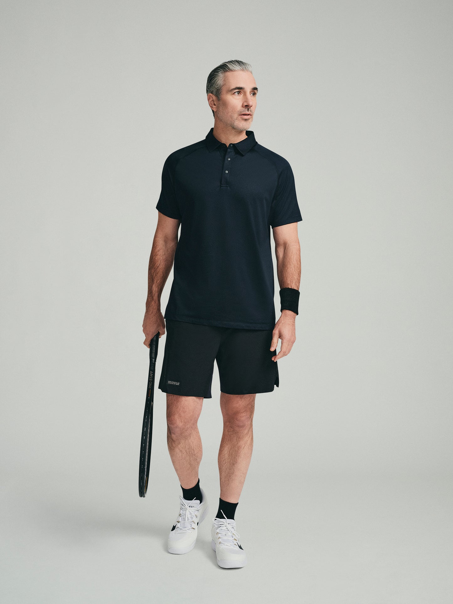 UPF 50 Performance SS Polo Tee - Black