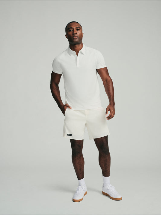 UPF 50 Performance SS Polo Tee - White - SODO