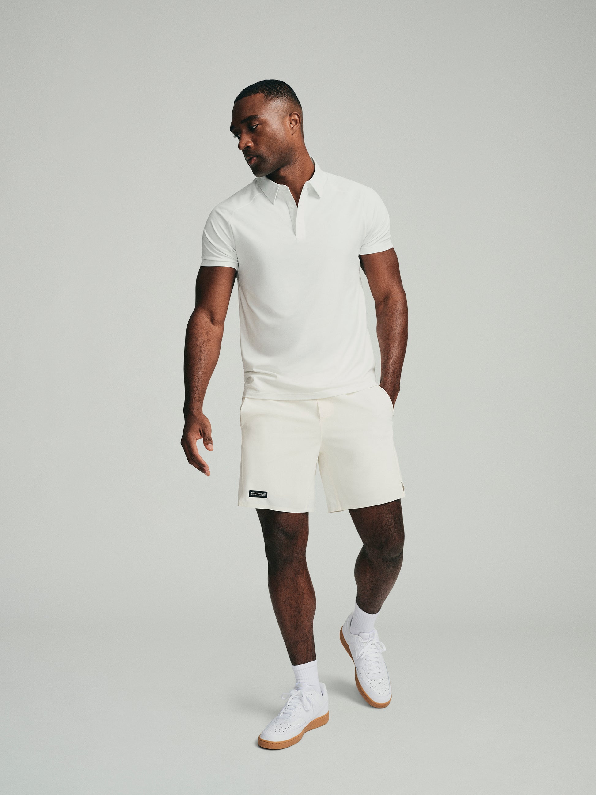 UPF 50 Performance SS Polo Tee - White - SODO