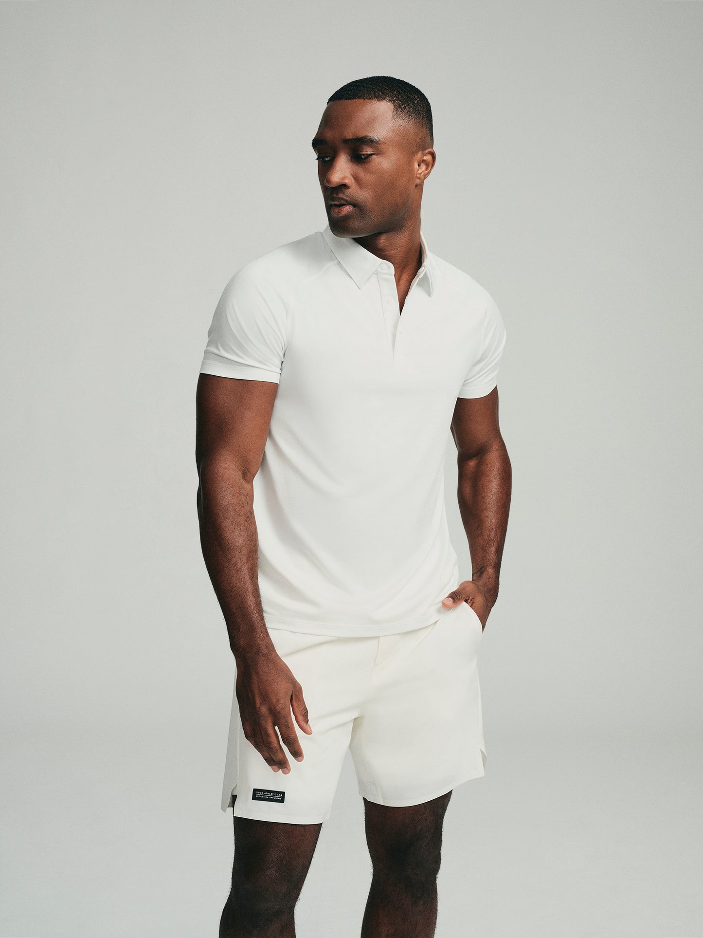 UPF 50 Performance SS Polo Tee - White - SODO
