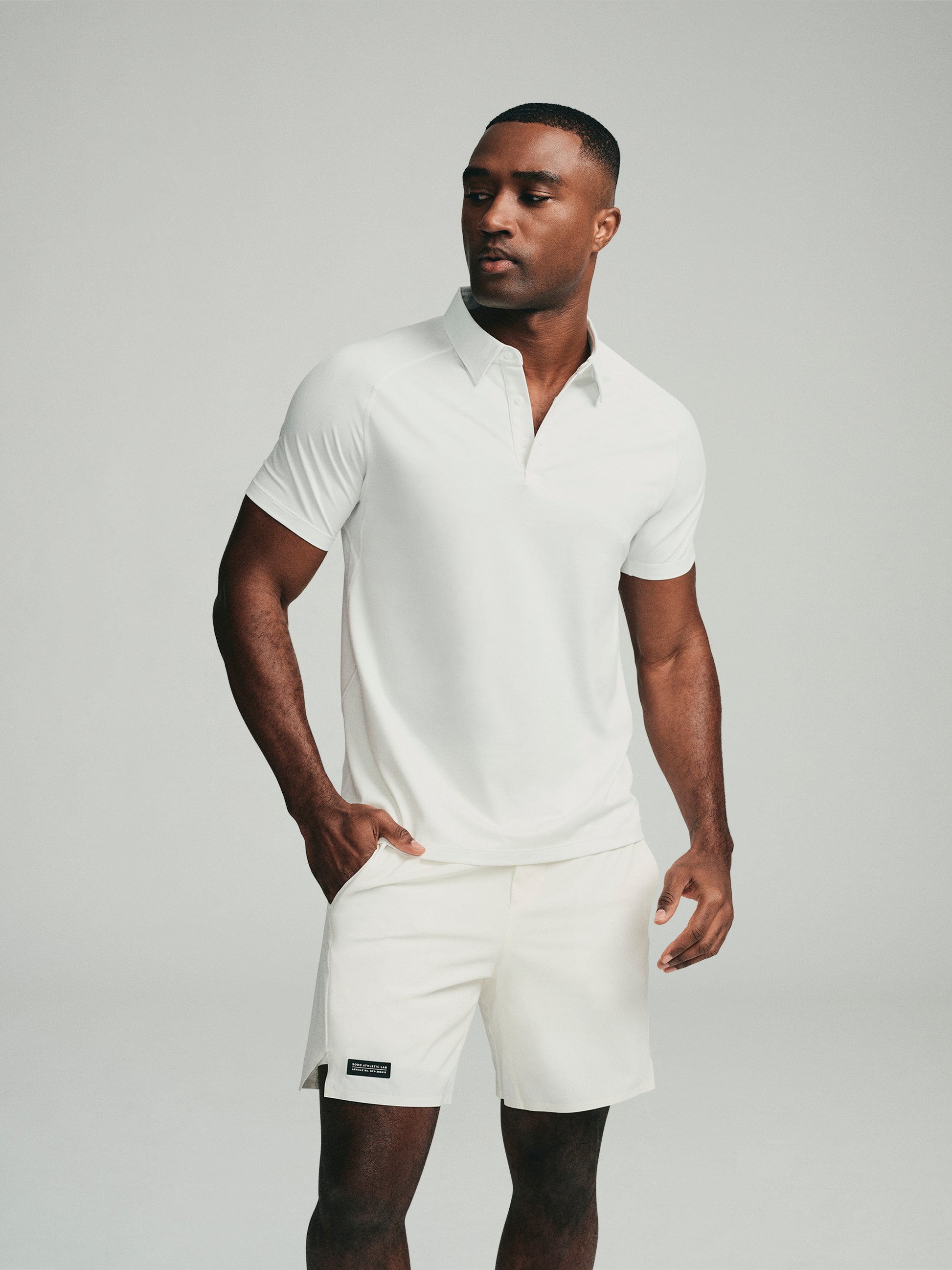 UPF 50 Performance SS Polo Tee - White - SODO