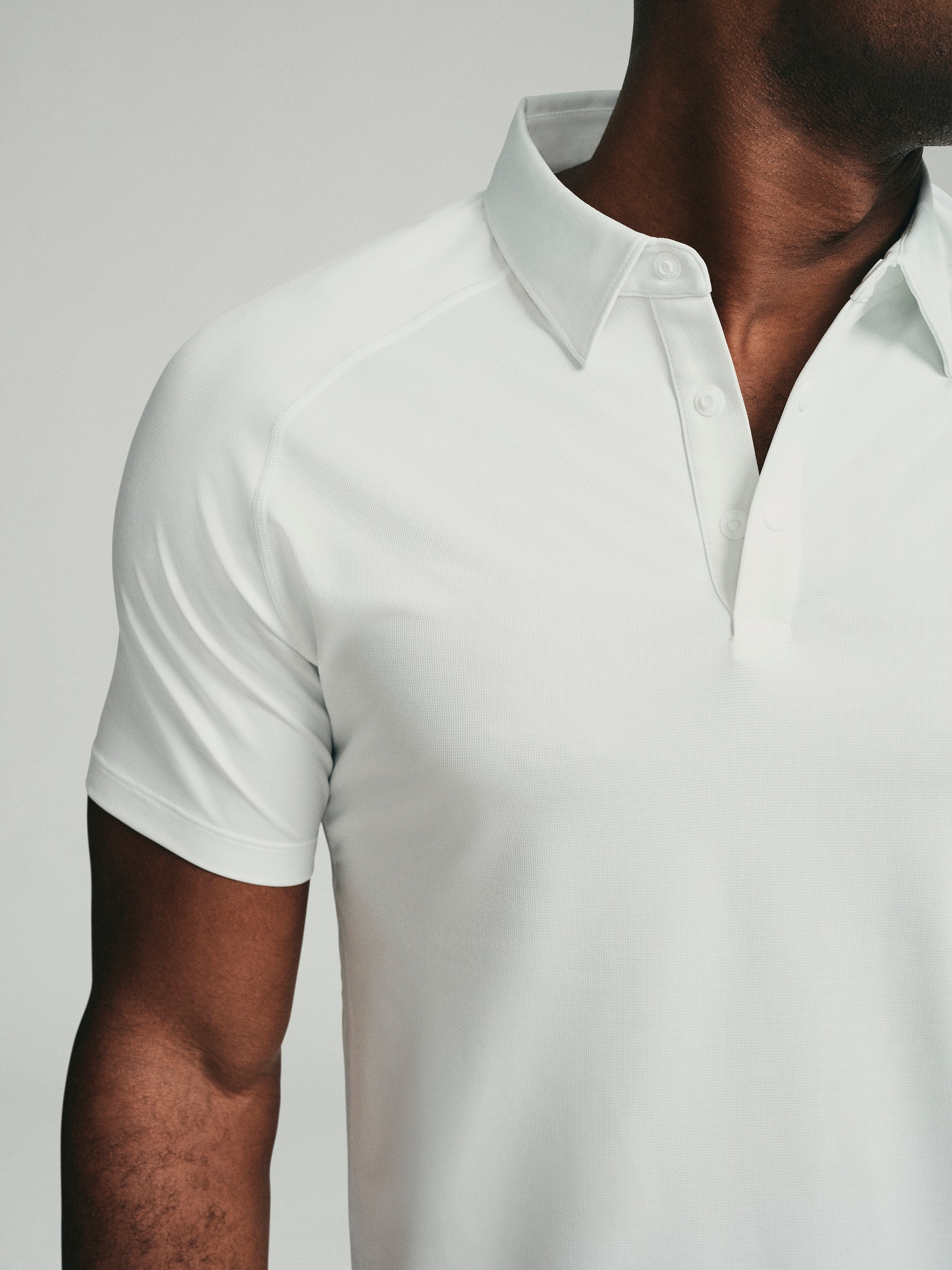 UPF 50 Performance SS Polo Tee - White - SODO