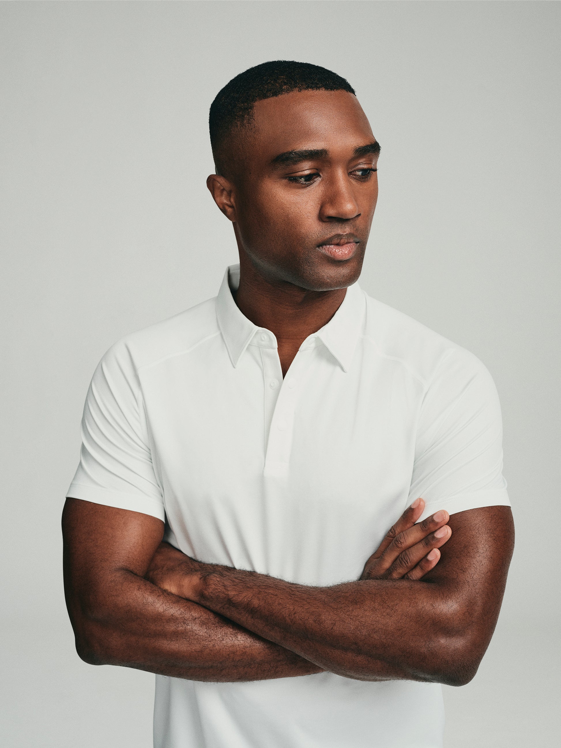 UPF 50 Performance SS Polo Tee - White - SODO