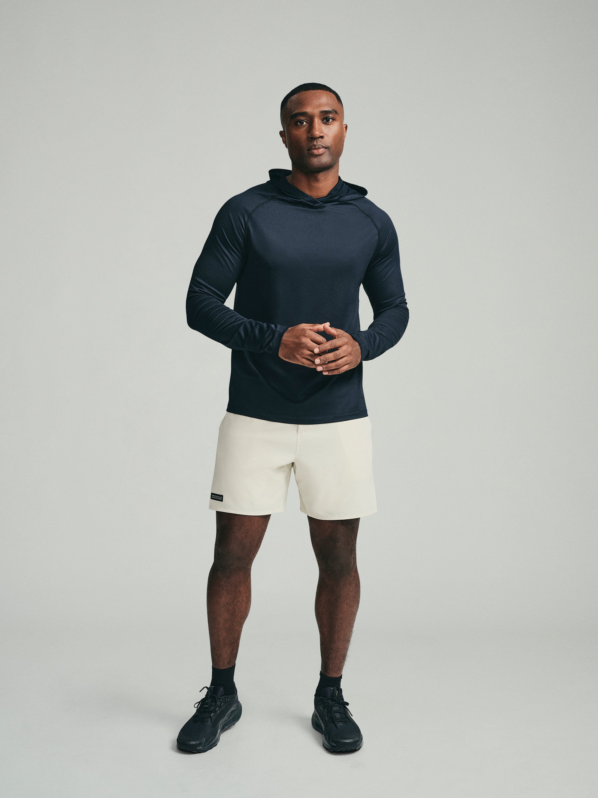 UPF 50 Performance Pullover Hoodie Tee - Black - SODO