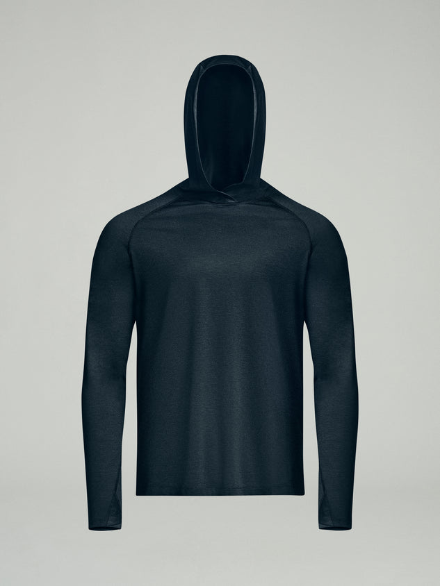 UPF 50 Performance Pullover Hoodie Tee - Black - SODO