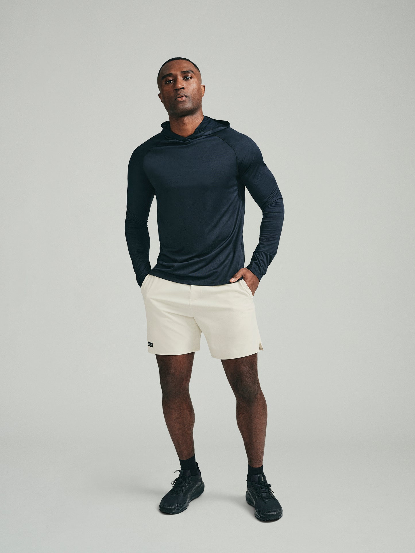 UPF 50 Performance Pullover Hoodie Tee - Black - SODO