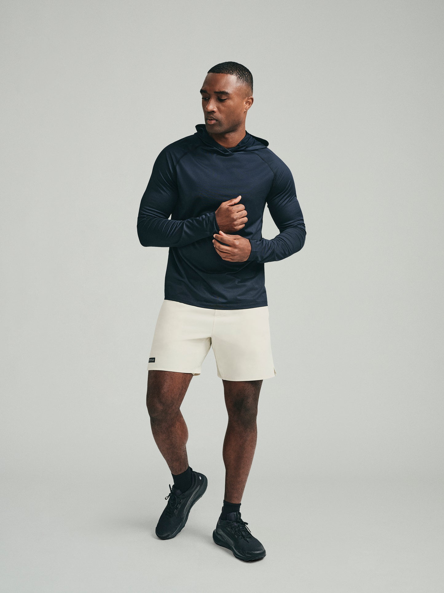 UPF 50 Performance Pullover Hoodie Tee - Black - SODO