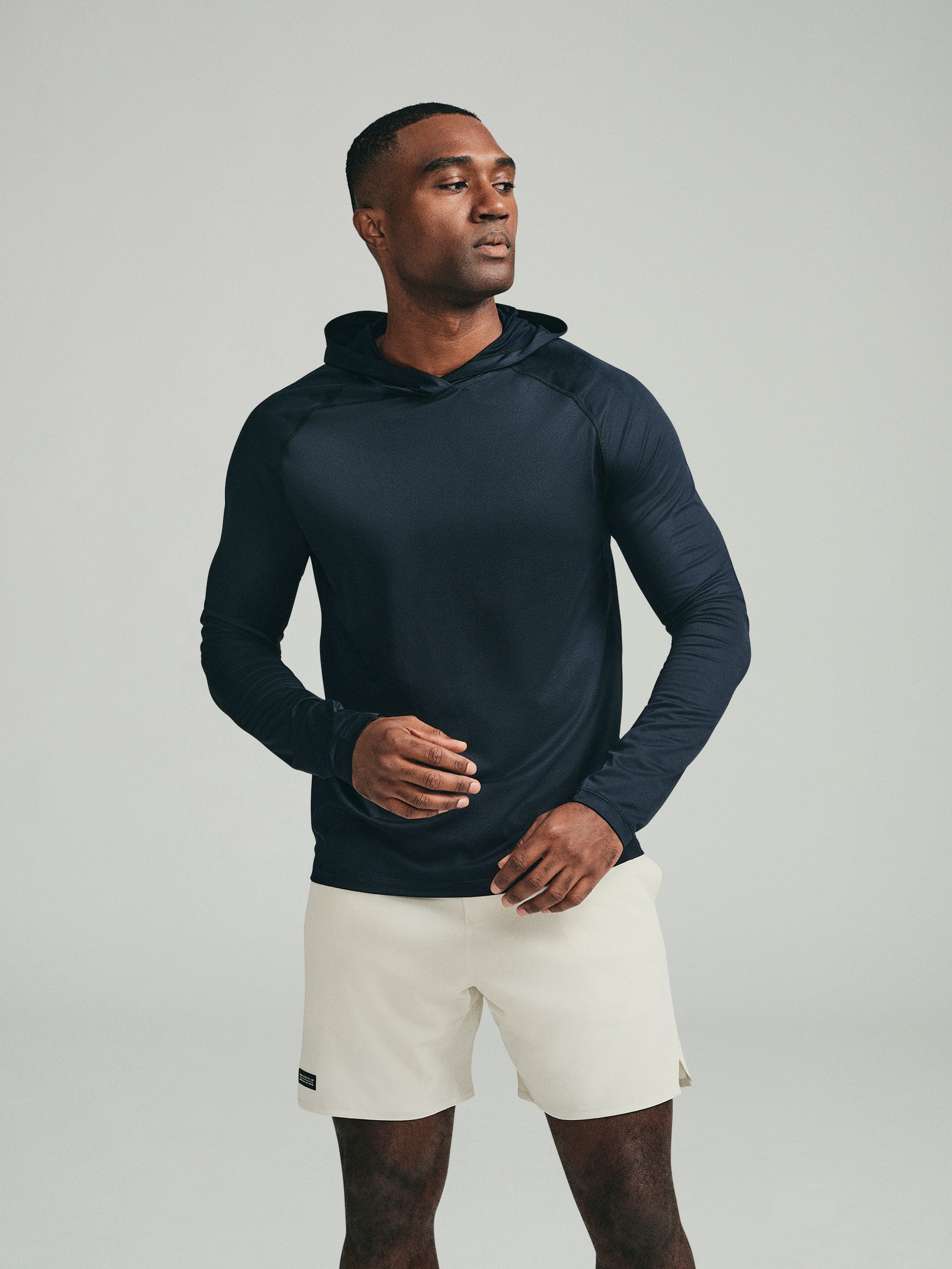 UPF 50 Performance Pullover Hoodie Tee - Black - SODO