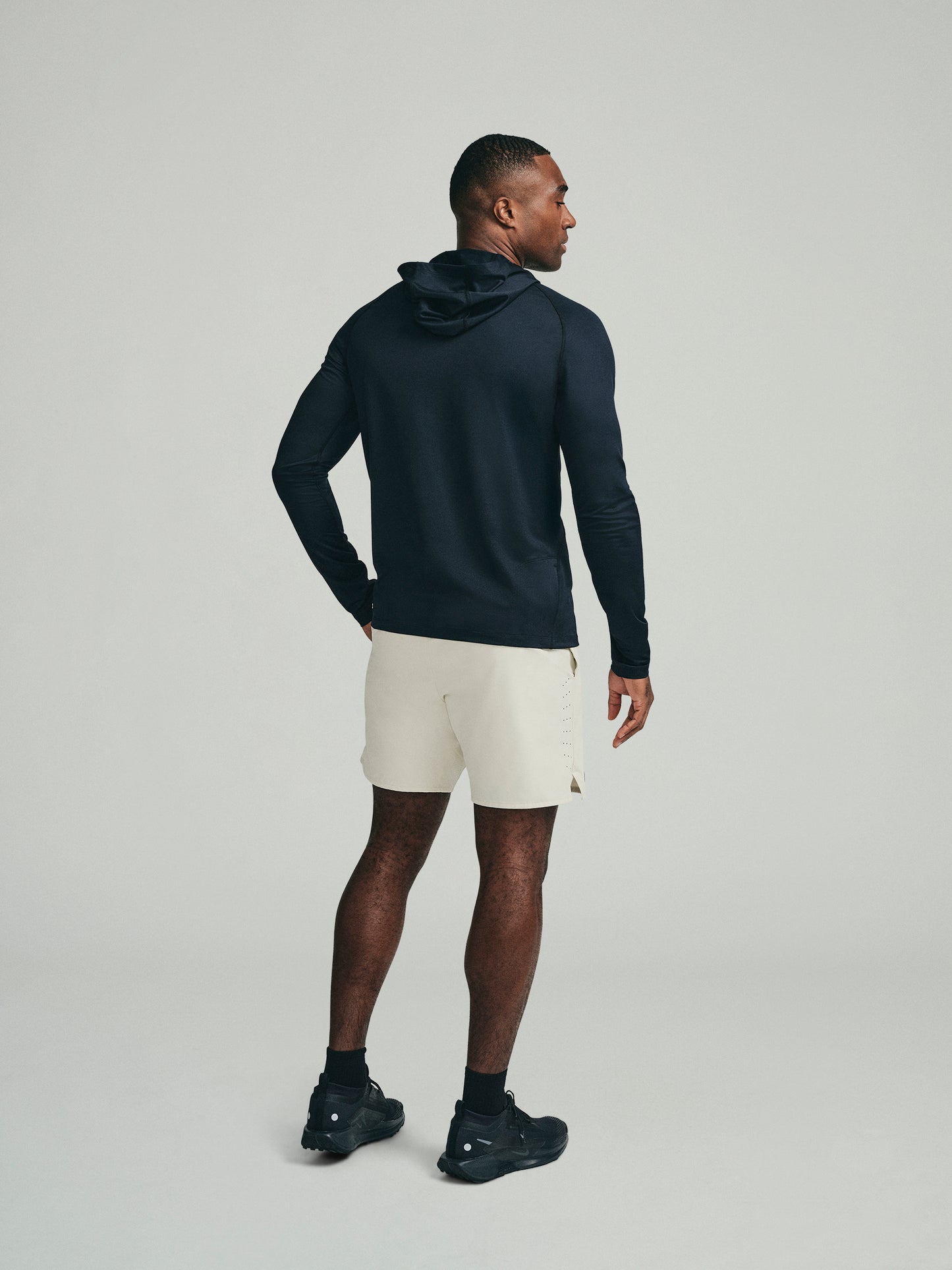 UPF 50 Performance Pullover Hoodie Tee - Black - SODO