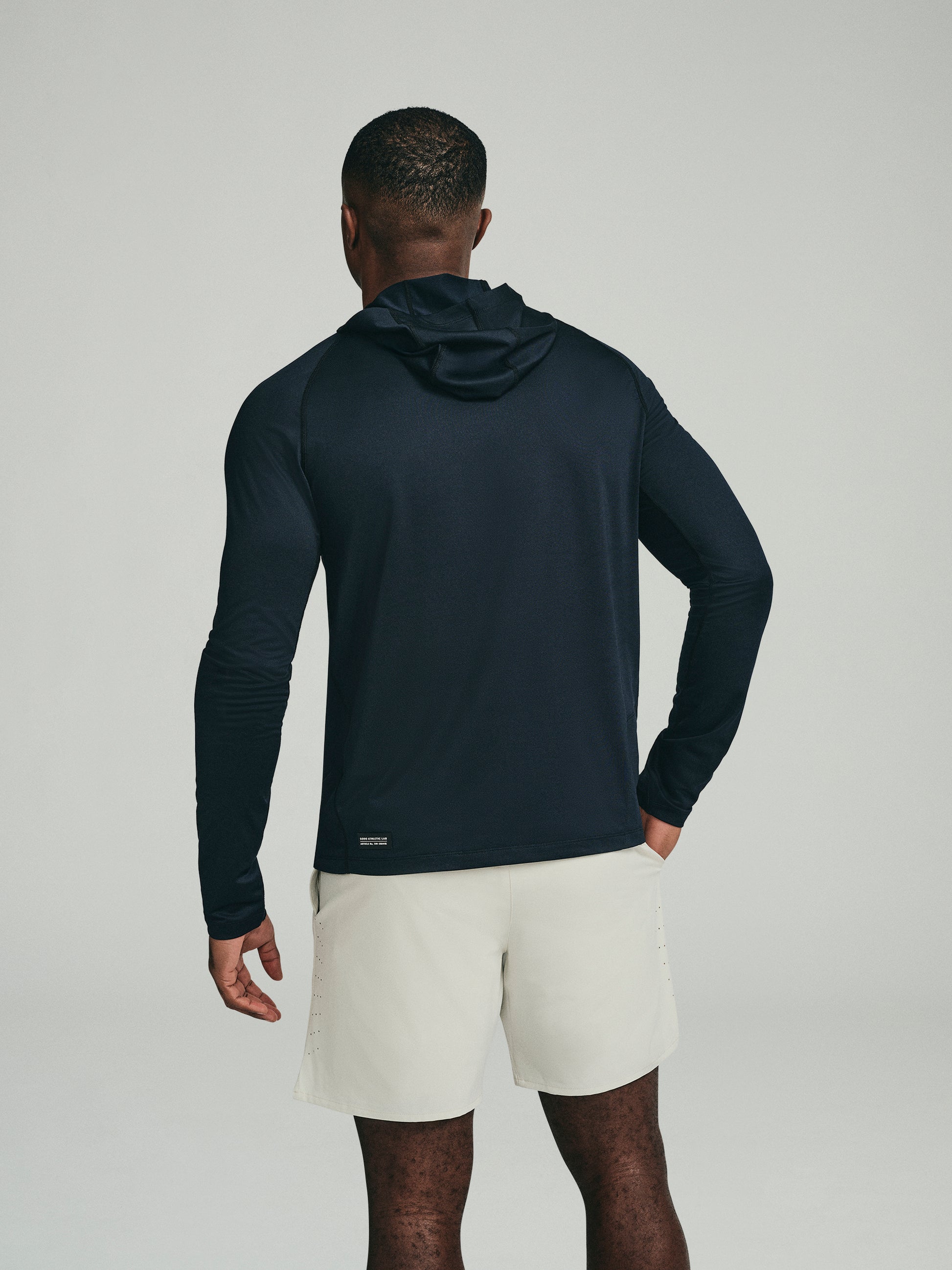 UPF 50 Performance Pullover Hoodie Tee - Black - SODO