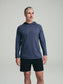 UPF 50 Performance Pullover Hoodie Tee - Navy - SODO