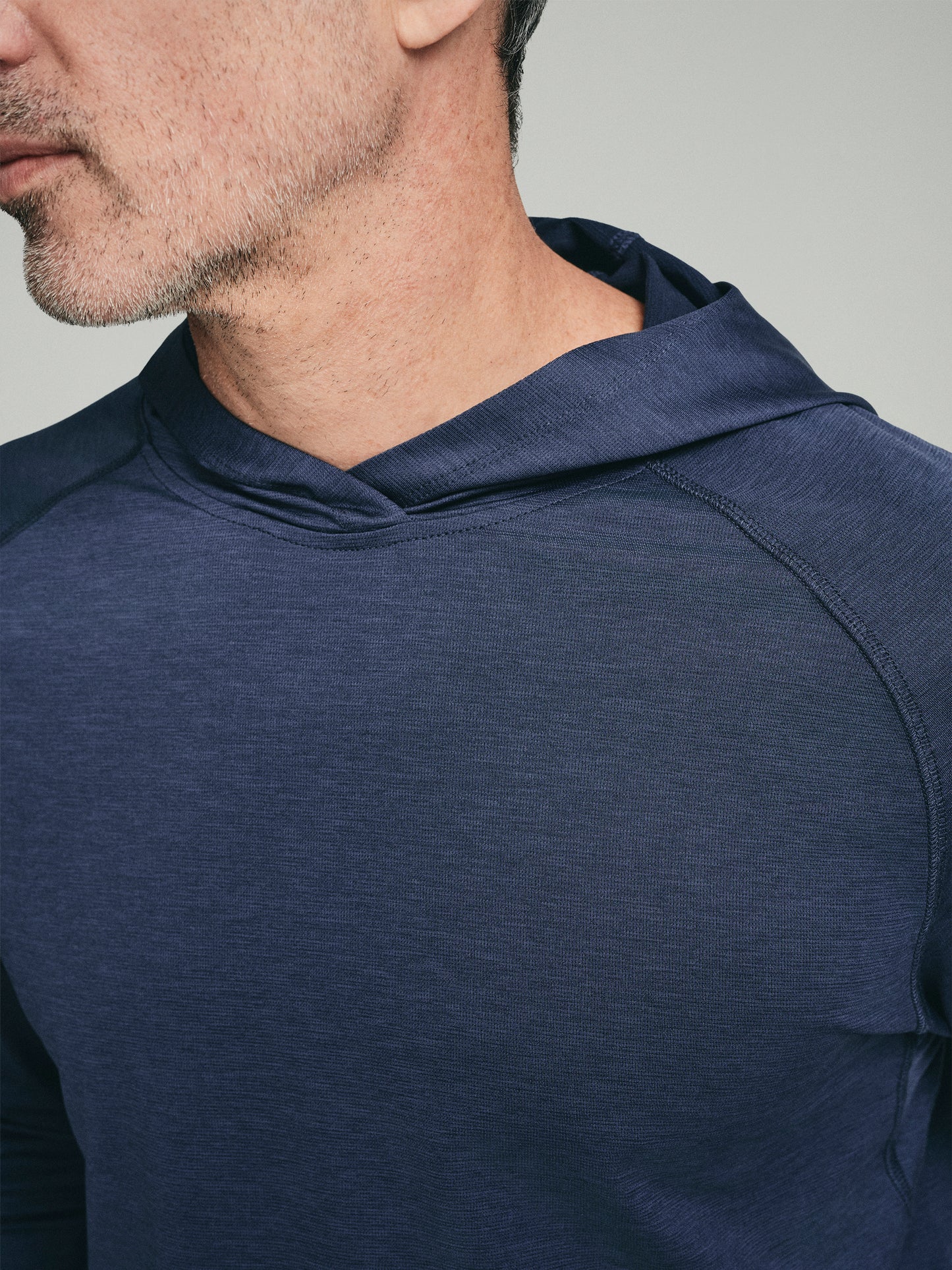 UPF 50 Performance Pullover Hoodie Tee - Navy - SODO