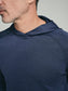 UPF 50 Performance Pullover Hoodie Tee - Navy - SODO