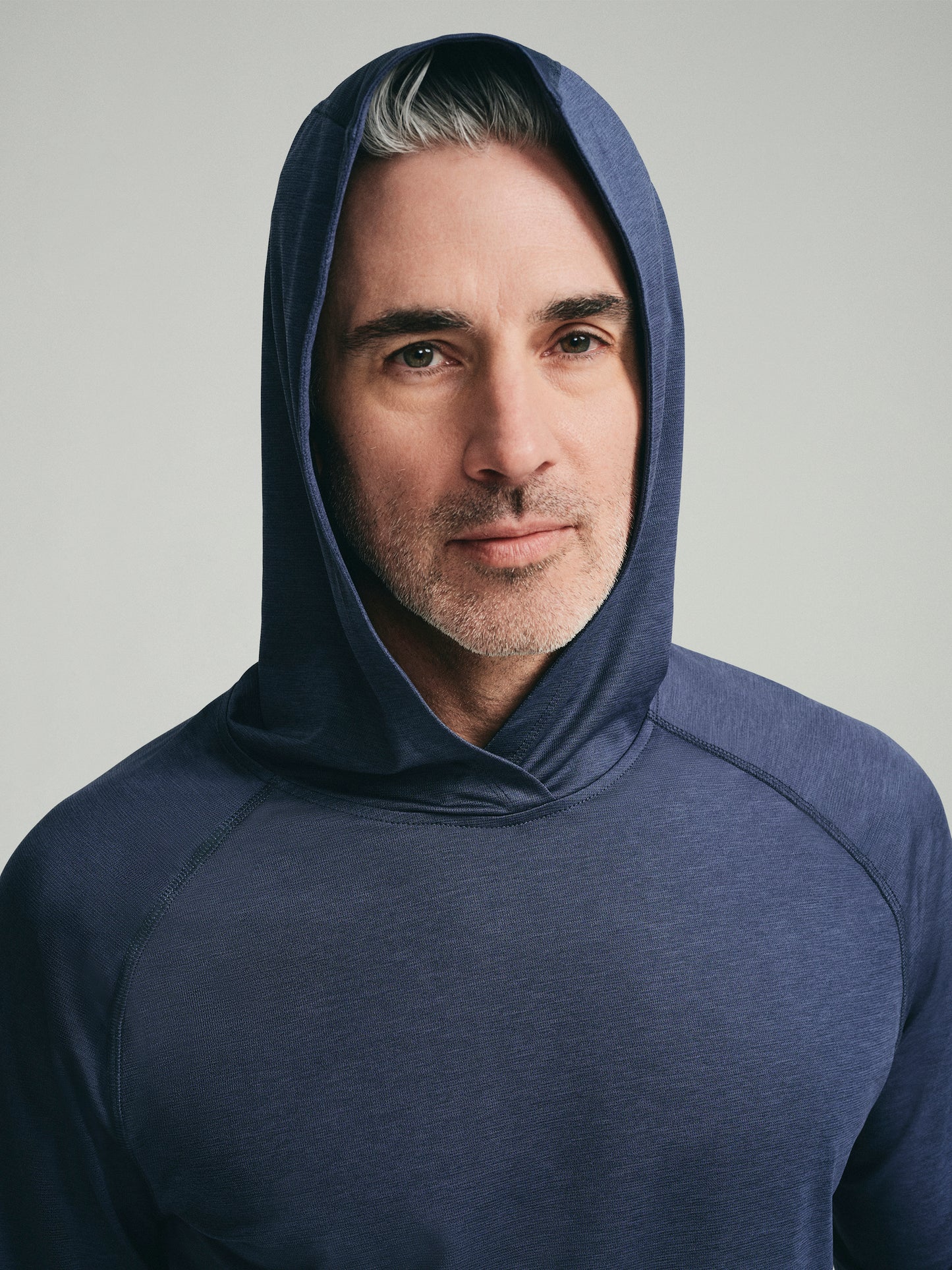UPF 50 Performance Pullover Hoodie Tee - Navy - SODO