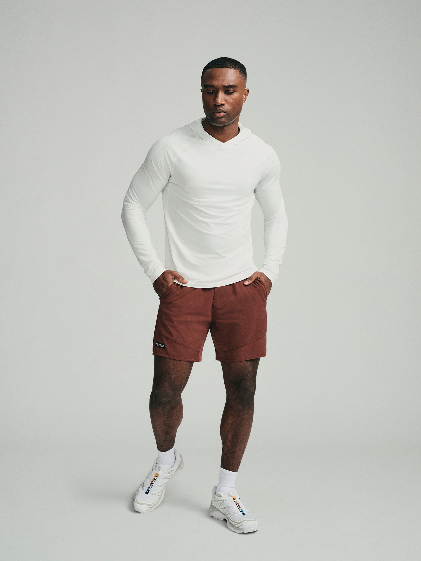 UPF 50 Performance Pullover Hoodie Tee - White - SODO