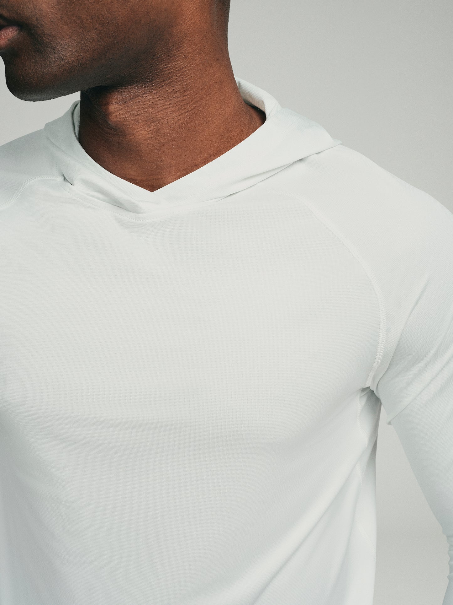 UPF 50 Performance Pullover Hoodie Tee - White - SODO