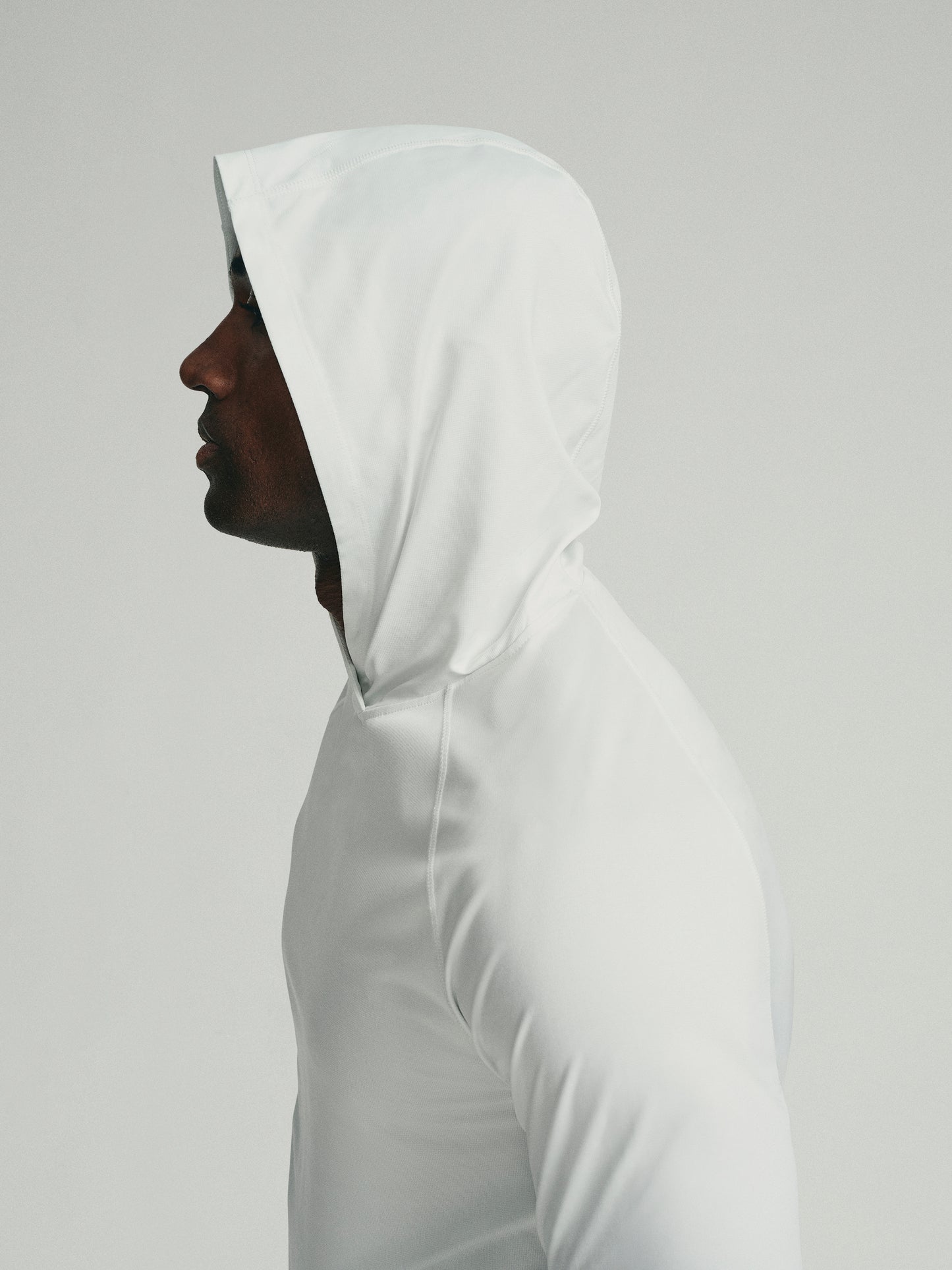 UPF 50 Performance Pullover Hoodie Tee - White - SODO