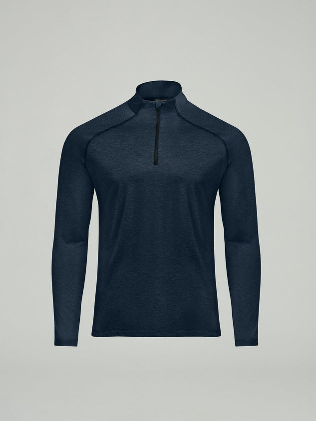 UPF 50 Performance 1/4 Zip Tee - Black - SODO