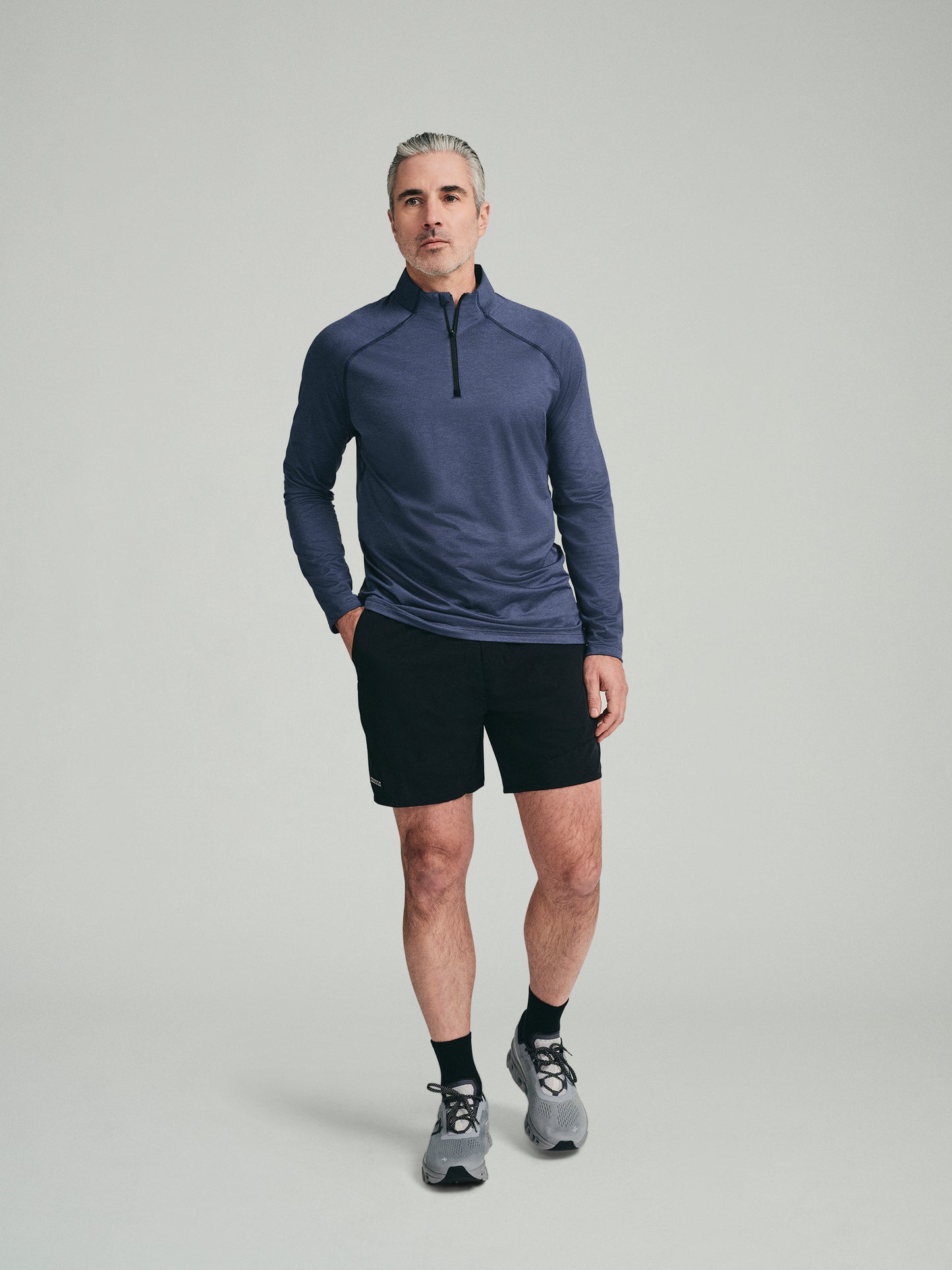 UPF 50 Performance 1/4 Zip Tee - Navy - SODO